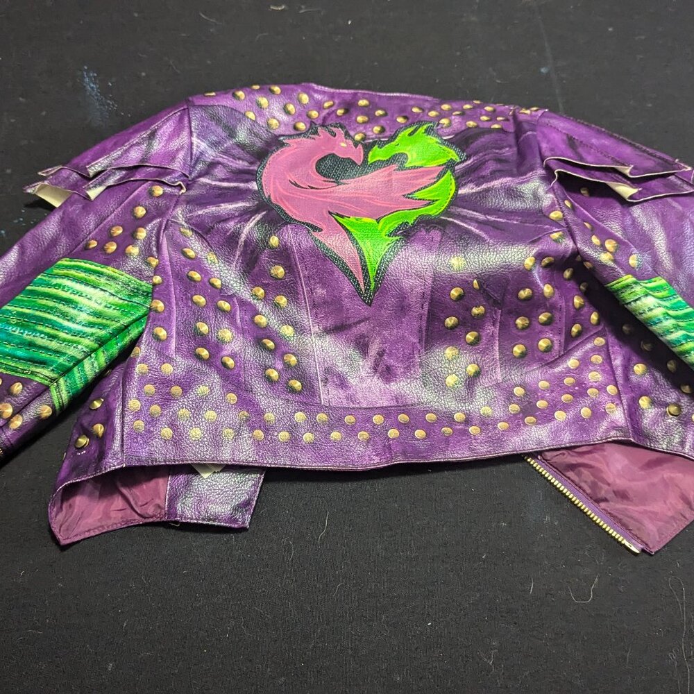 Disney Faux Leather Jacket Mal Descendants